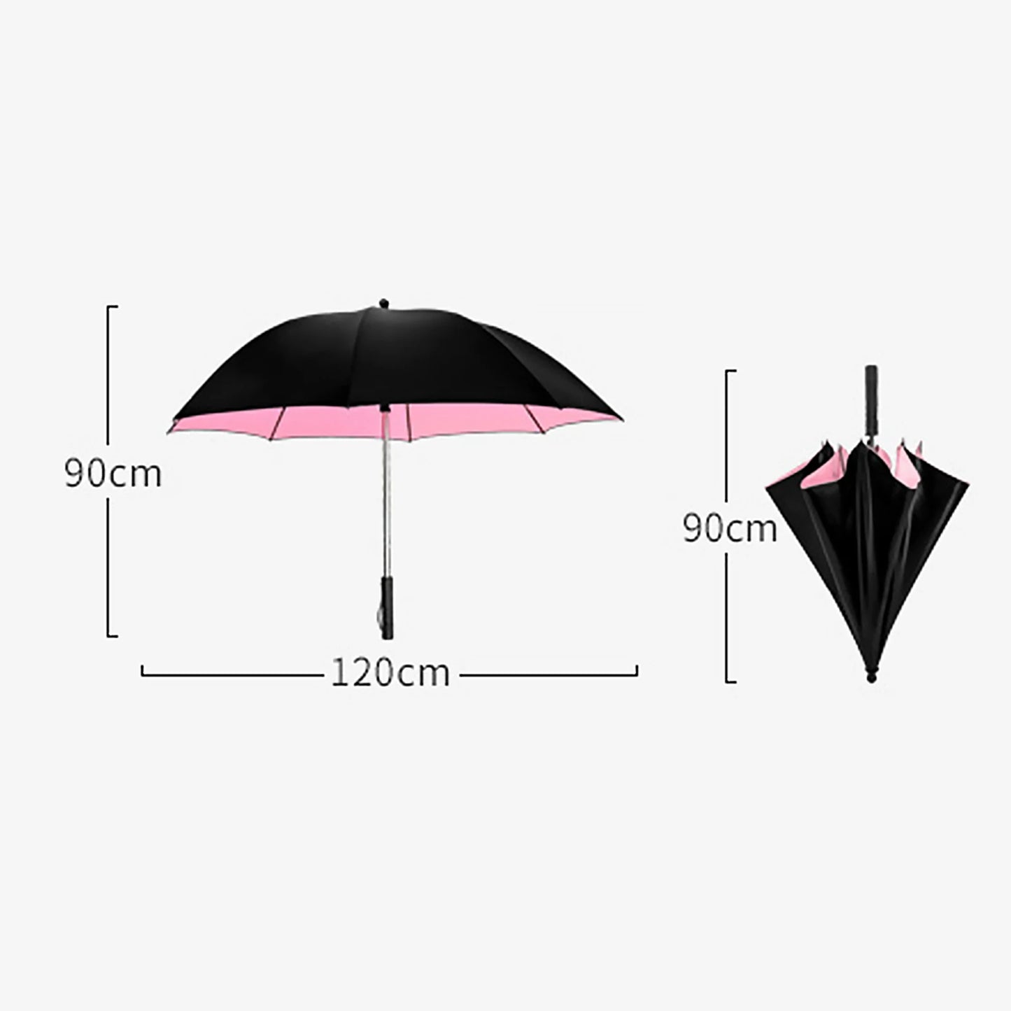 Portable UV Sun Umbrella with Fan, Safety Isolation Mesh, Super Wind Power - USB Rechargeable