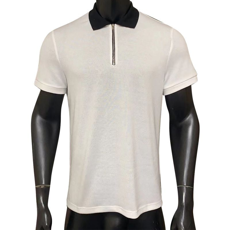 Polo Shirt Pure Elegant White - Mens Short Sleeve 