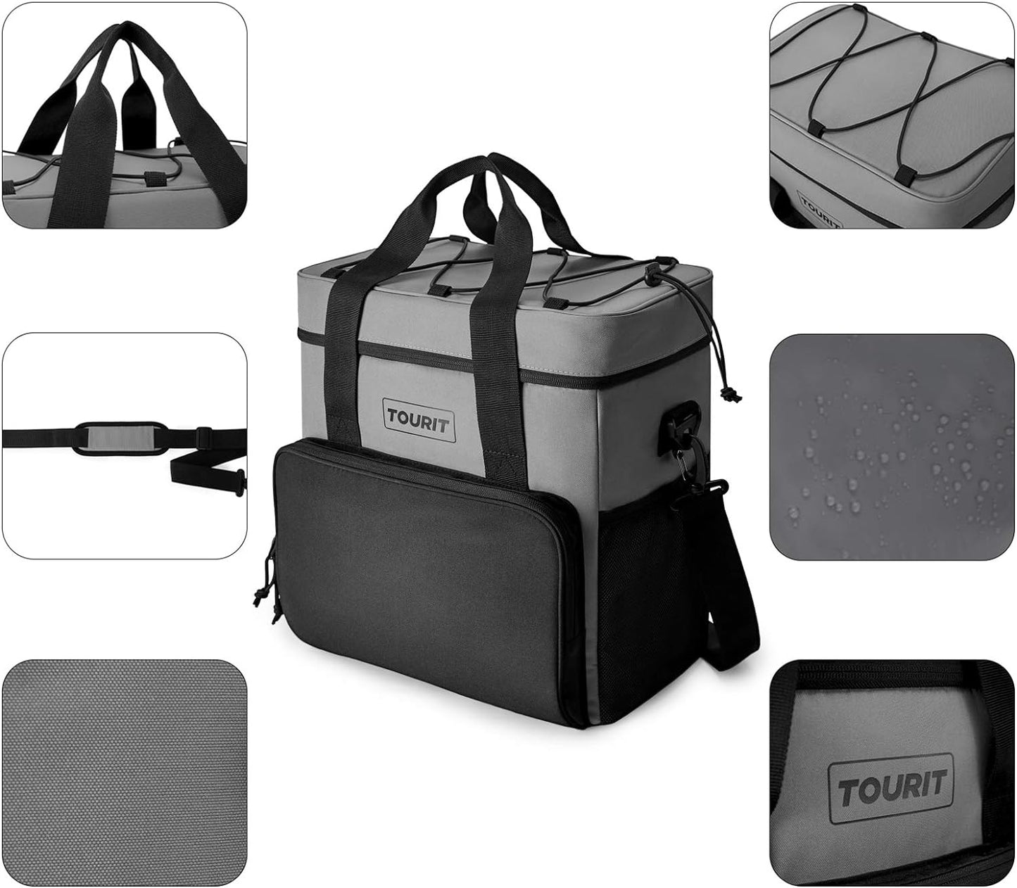 Insulated Soft Cooler Bag for Picnics, Beach, Work, and Travel - Large Capacity