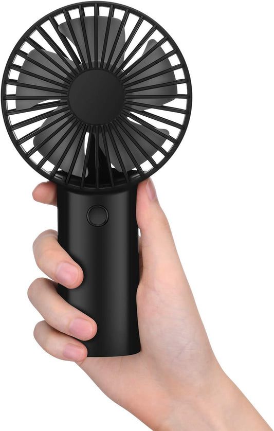 Portable Handheld Fan with 4400mAh Rechargeable Battery for Extended Outdoor Use