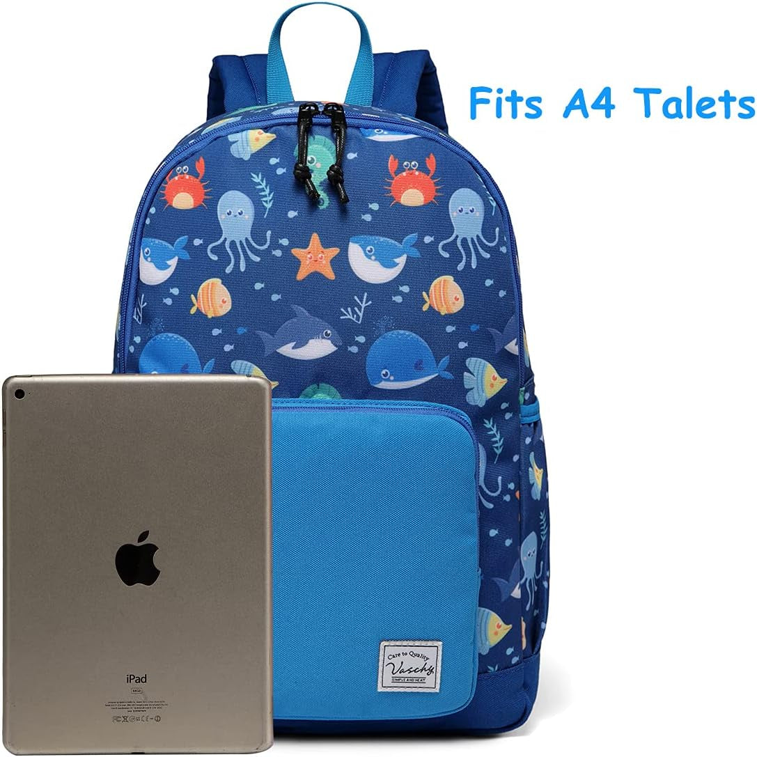  Kids Backpack with Chest Strap - Water Resistant for Boys and Girl